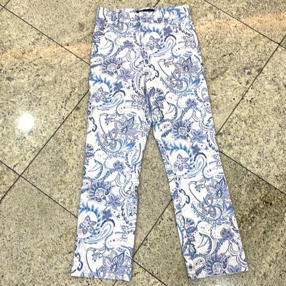 Zara Paisley Jeans, Size: medium women's